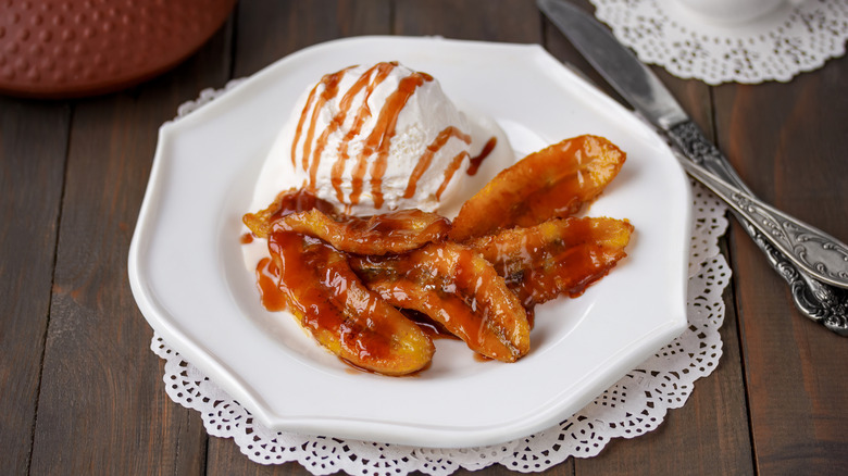 Plate of Bananas Foster