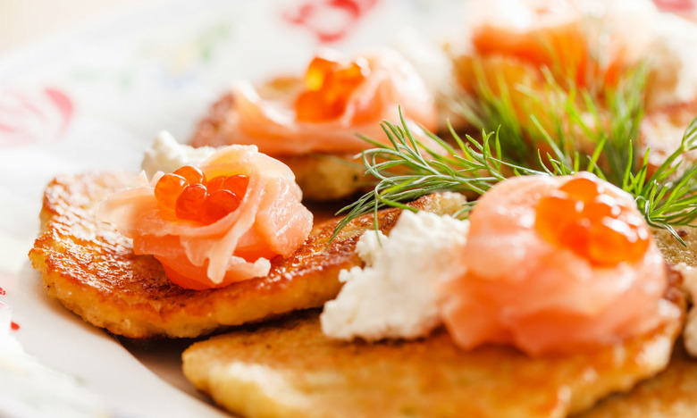 Potato Cakes and Salmon