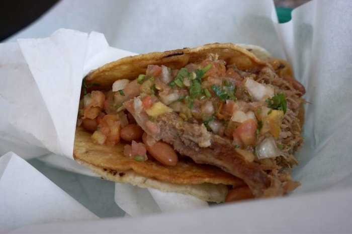 Taco: Carnitas, La Taqueria (San Francisco)