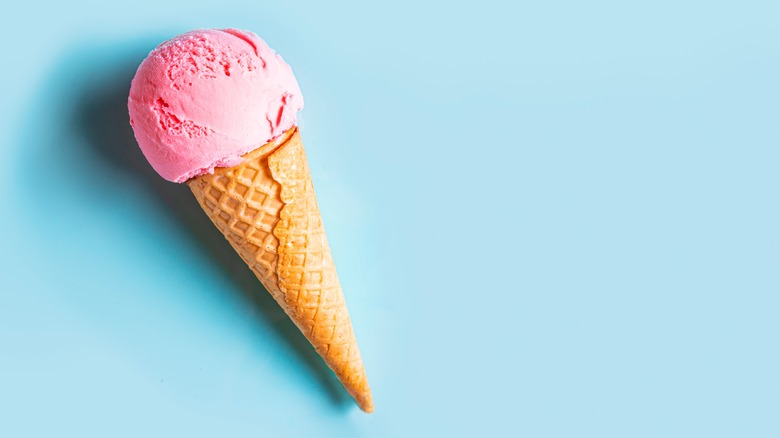 An ice cream cone